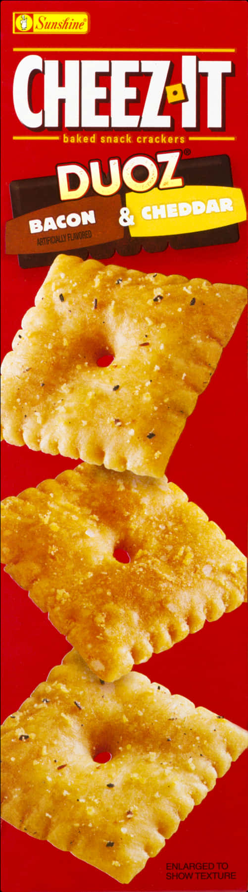 Close-up Of Crackers On A Red Background