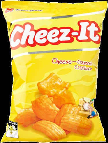 A Yellow Bag Of Cheese Crackers