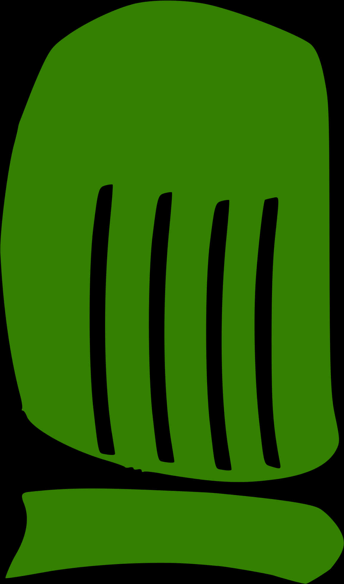 A Green Square With Black Lines
