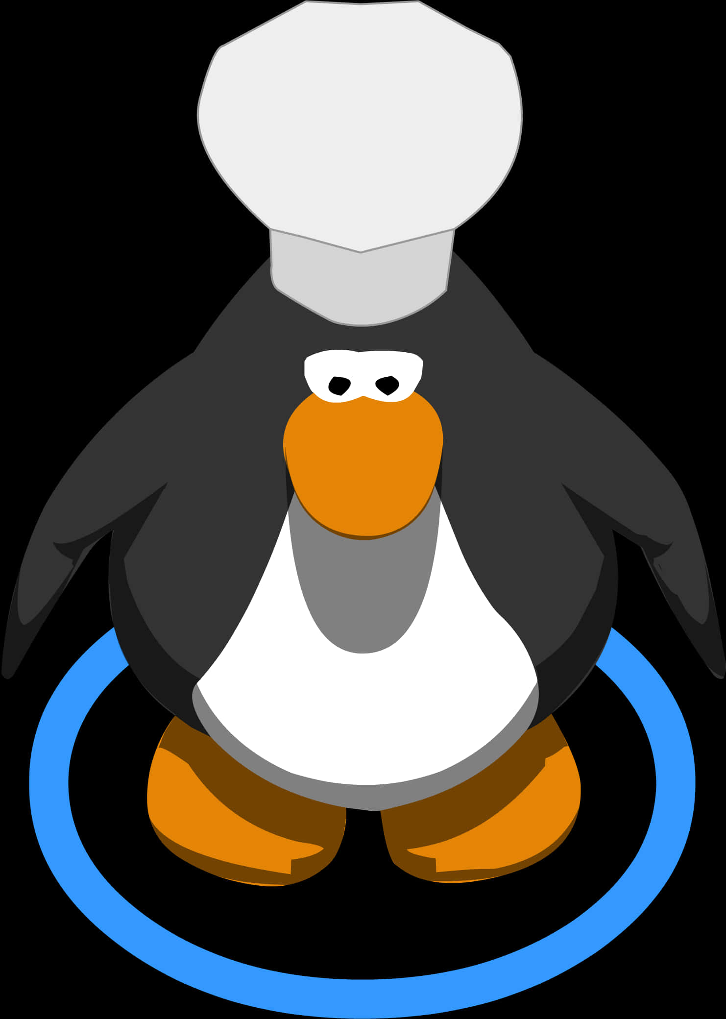 A Cartoon Penguin With A Hat