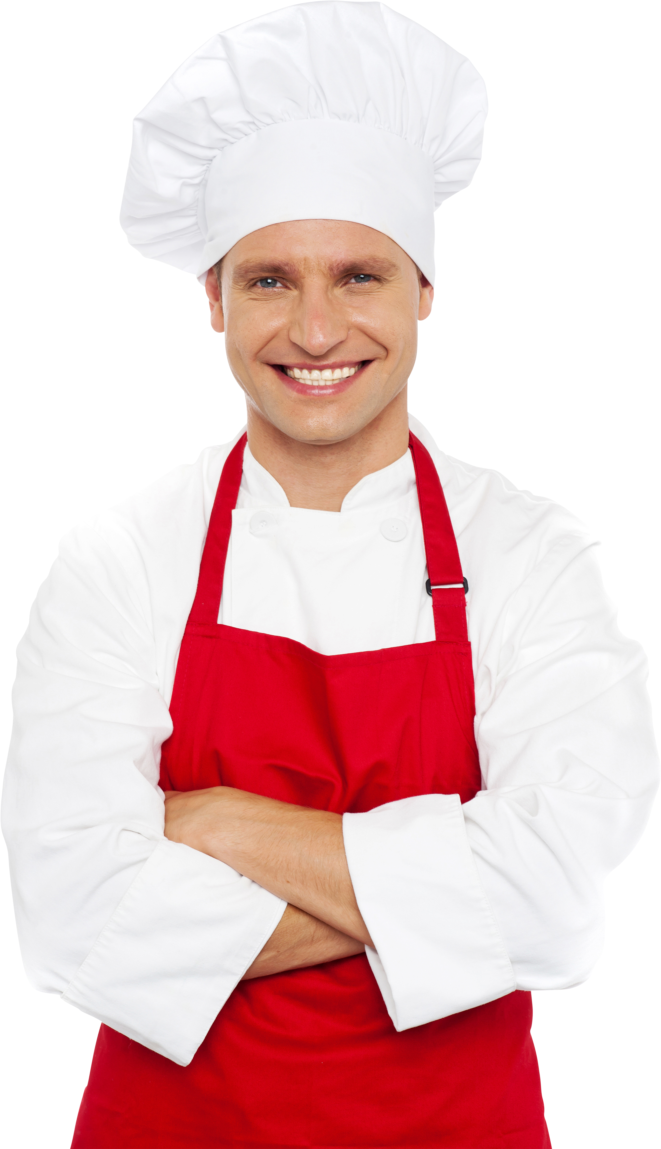 A Man Wearing A Chef's Hat And Apron