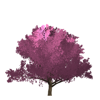 A Tree With Pink Leaves