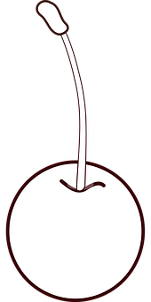 A White Object With A Stem