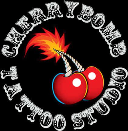 Cherrybomb Studio Cherry Bomb Tattoo Free Hq Image - Cherry Bomb Clip Art, Hd Png Download