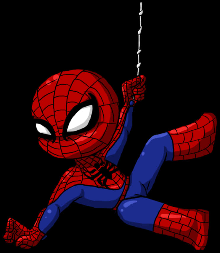 A Cartoon Of A Spiderman