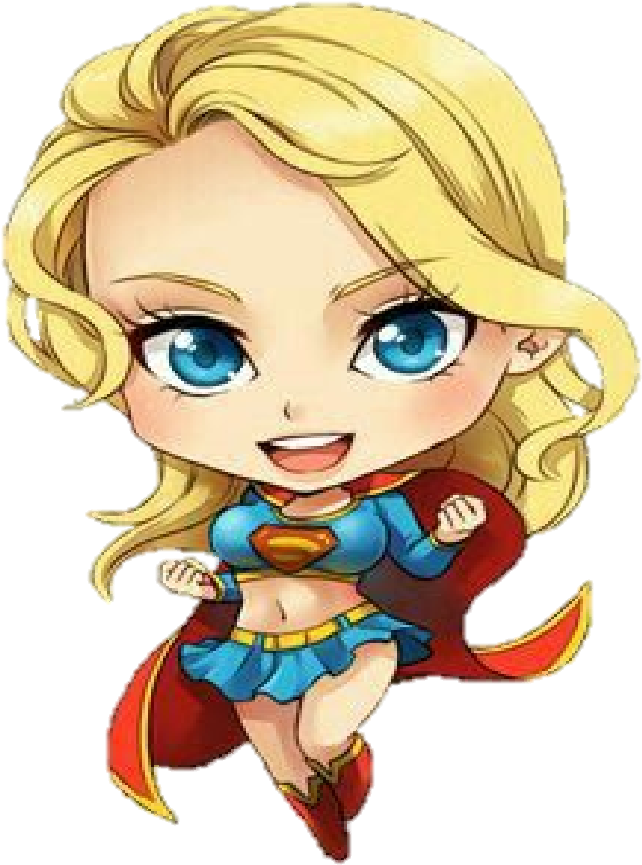 Chibi Supergirl, Hd Png Download