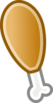 A Brown Object With A White Handle