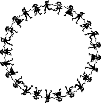 A Circle Of White Dots