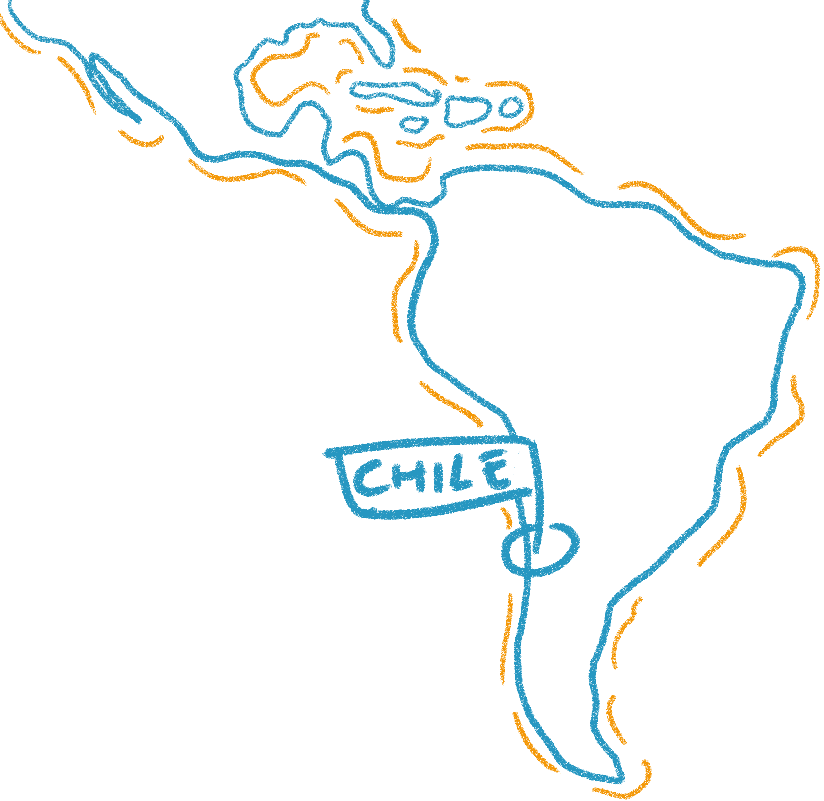 A Map Of The South America With A Name Tag