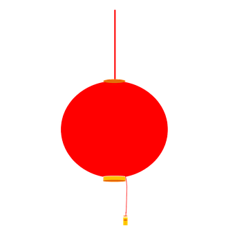 A Red Round Object With A String