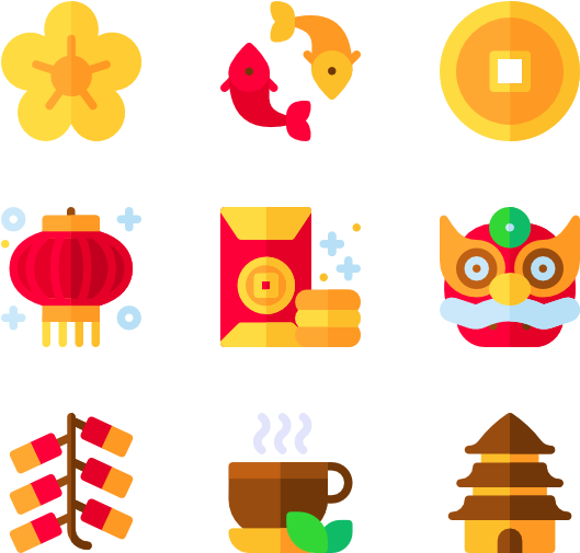 A Collection Of Icons Of Chinese Culture
