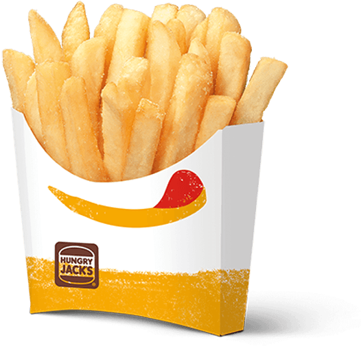 A French Fries In A White Box