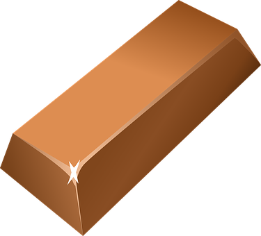 A Gold Bar On A Black Background