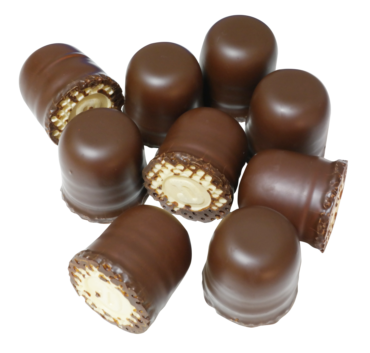 A Group Of Chocolate Covered Sweets