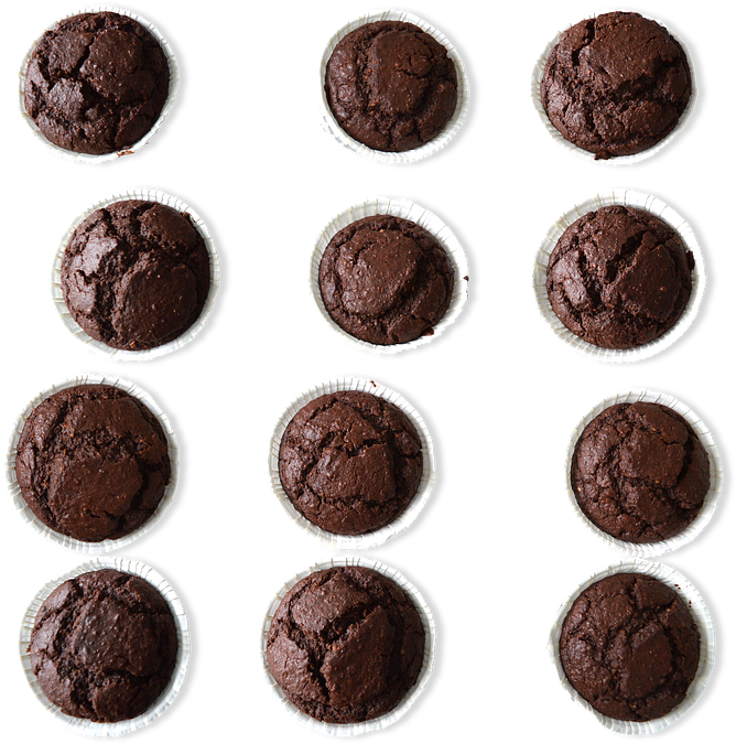 A Group Of Brown Muffins