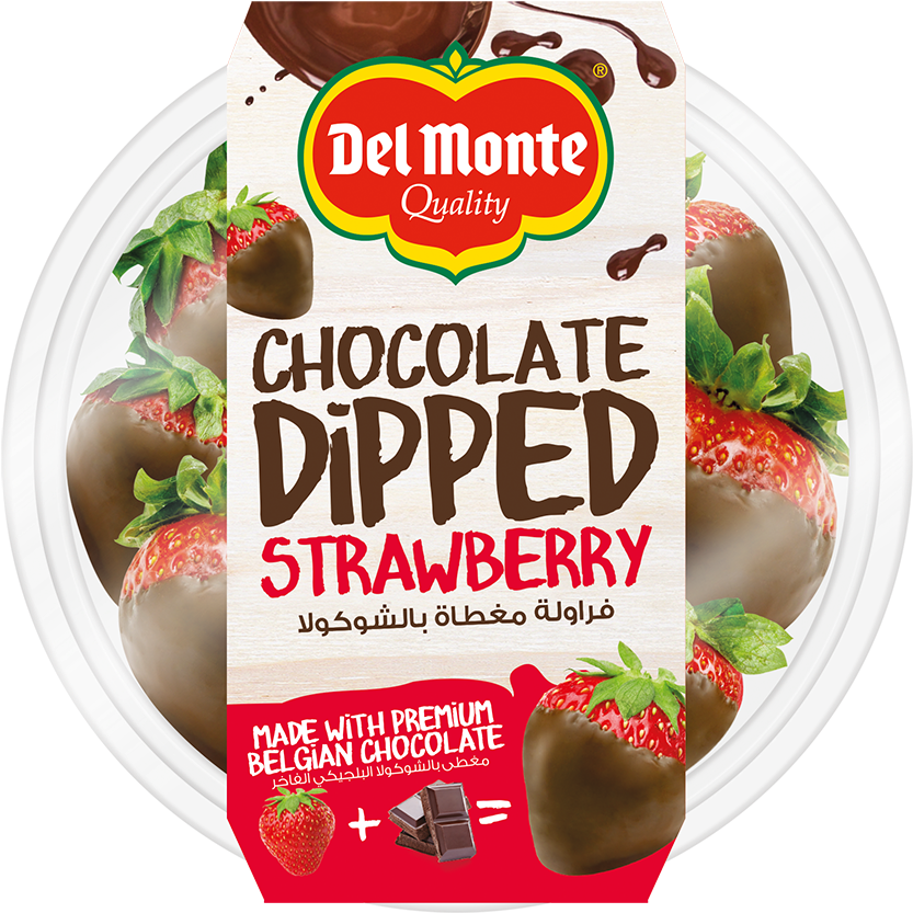 A Container Of Chocolate Dipped Strawberries