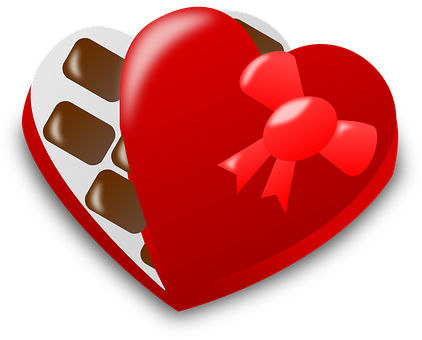 A Heart Shaped Chocolate Candy