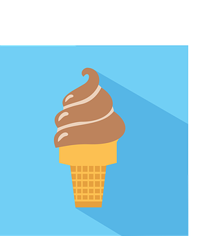 A Brown Ice Cream Cone