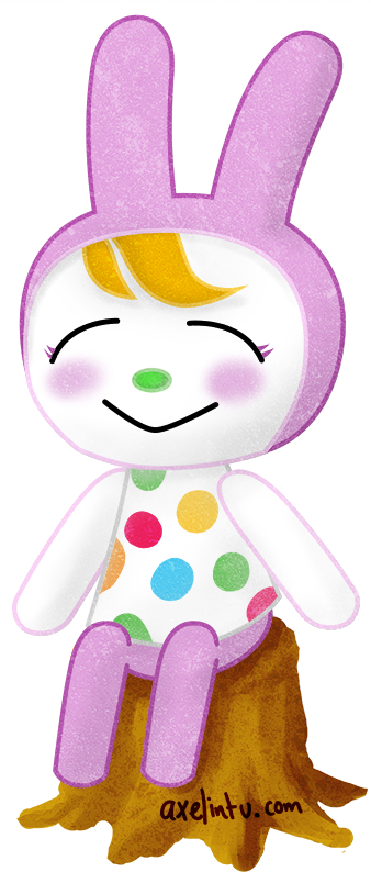 A Cartoon Character With A Pink And Purple Outfit