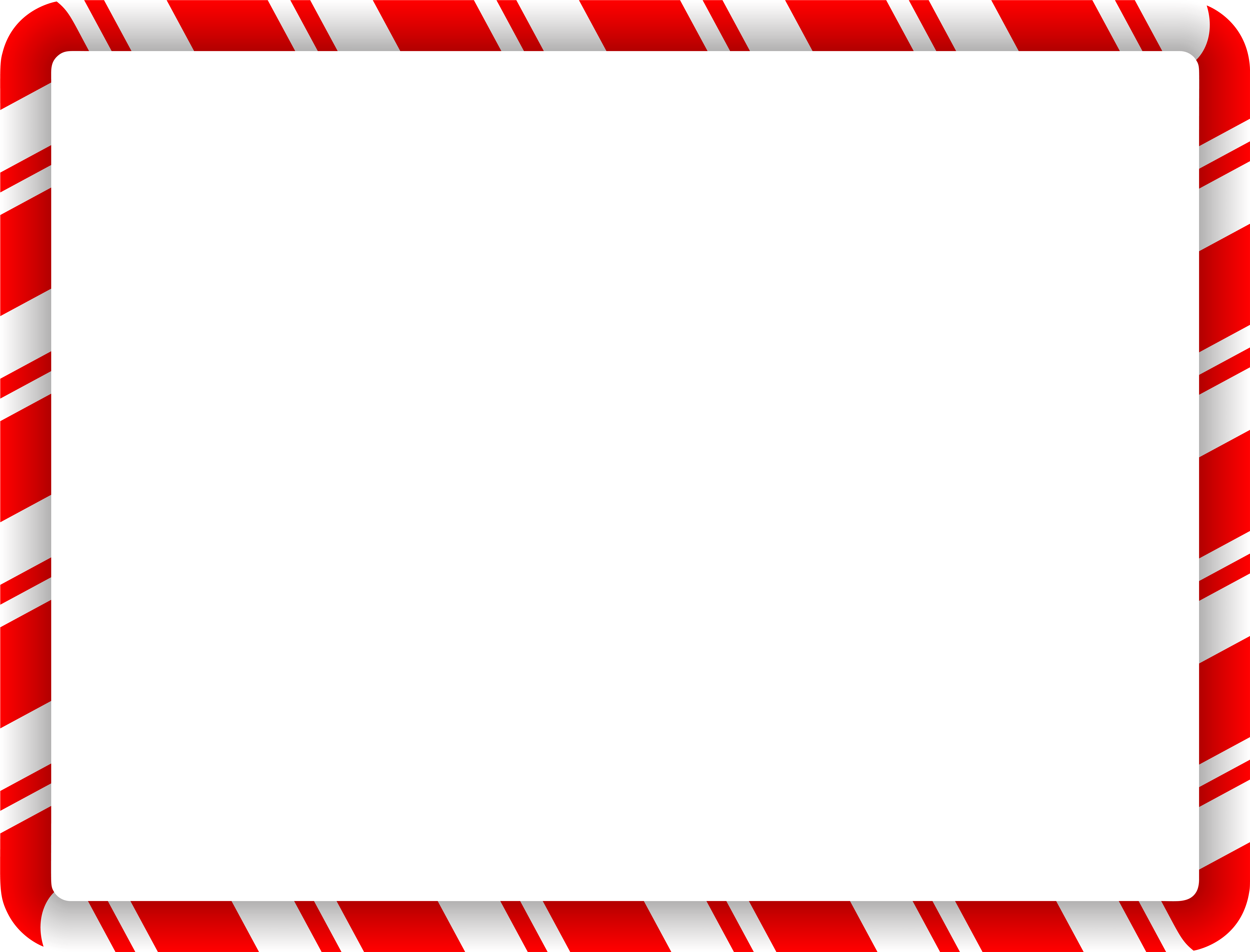 A Red And White Candy Cane Frame
