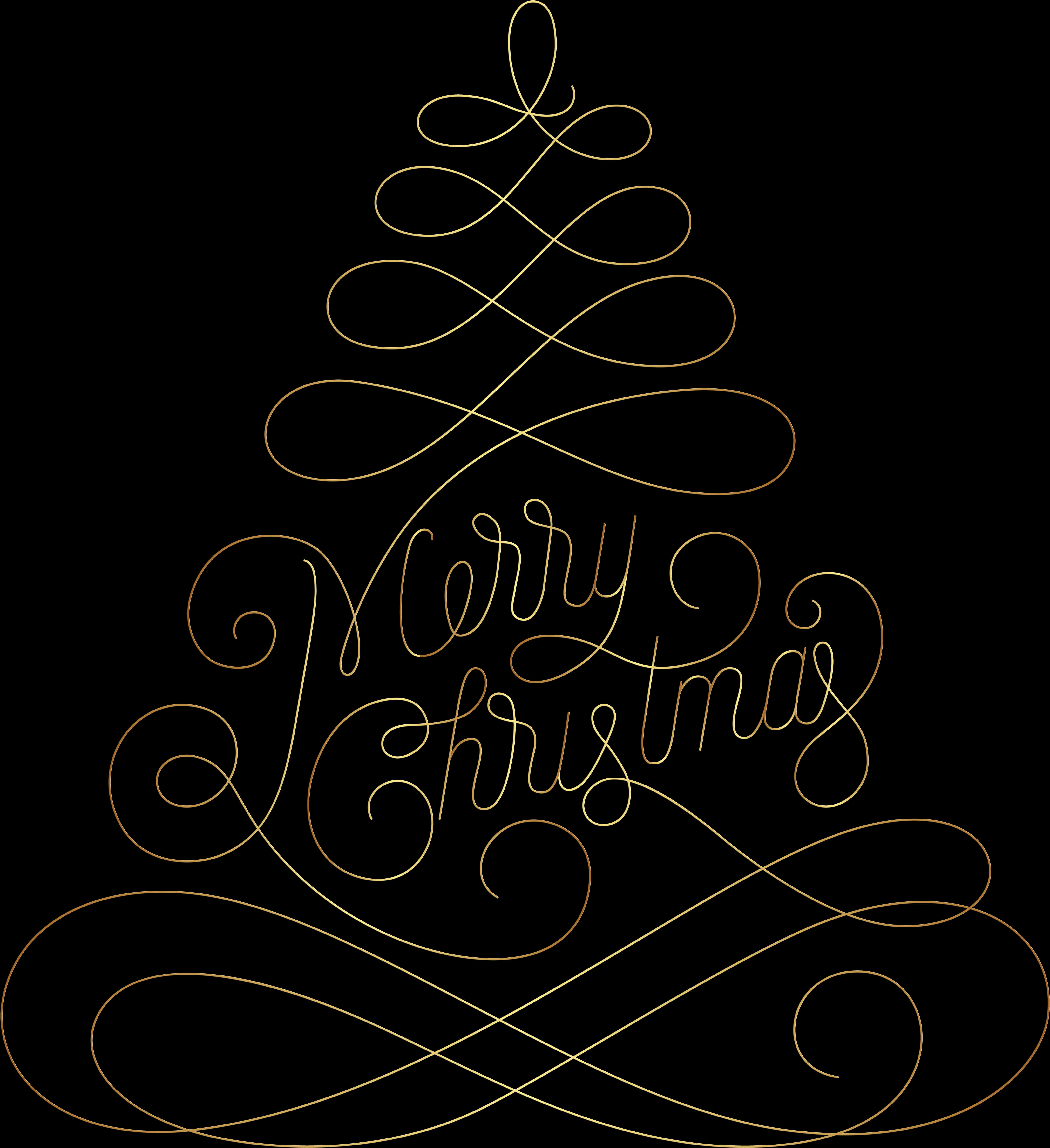 Christmas Clip Art Merry Tree - Christmas Tree, Hd Png Download