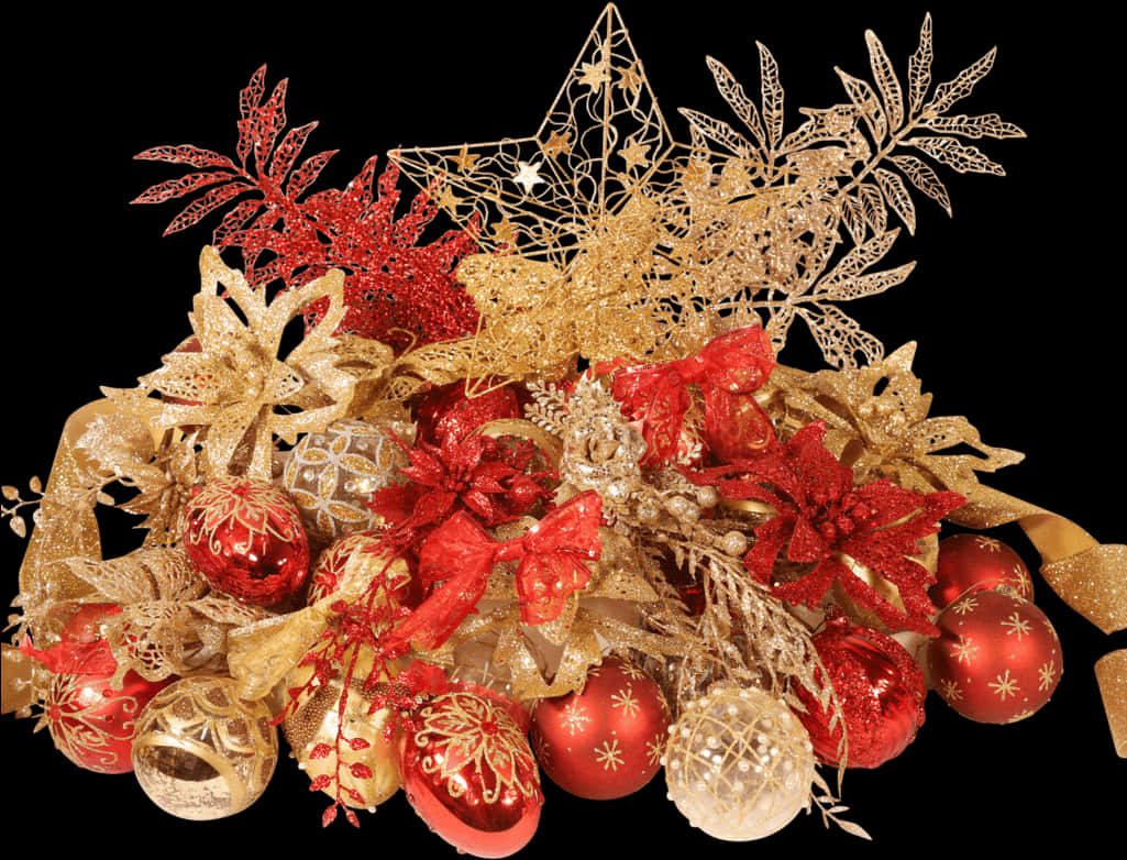 A Pile Of Ornaments And Decorations