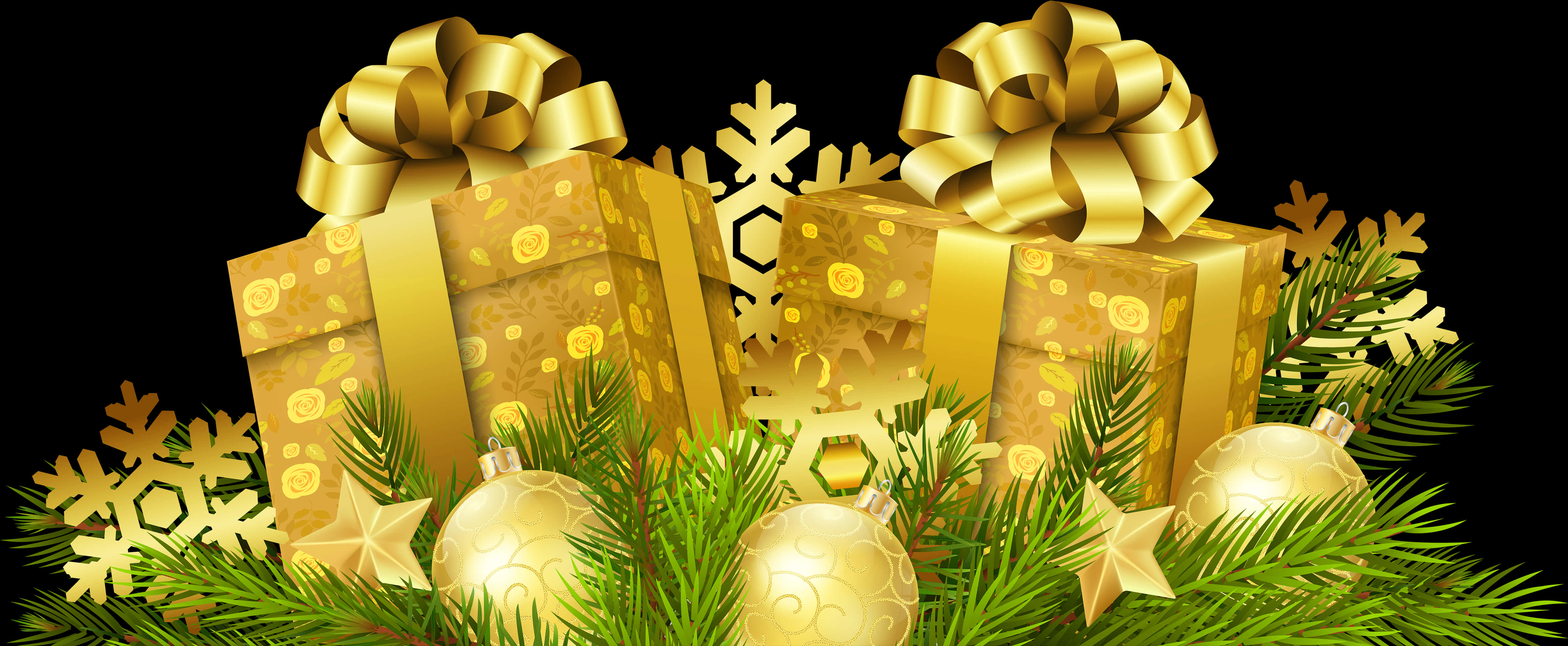 Christmas Gifts Decoration Transparent Png Clip Art - Transparent Background Christmas Gift Png, Png Download