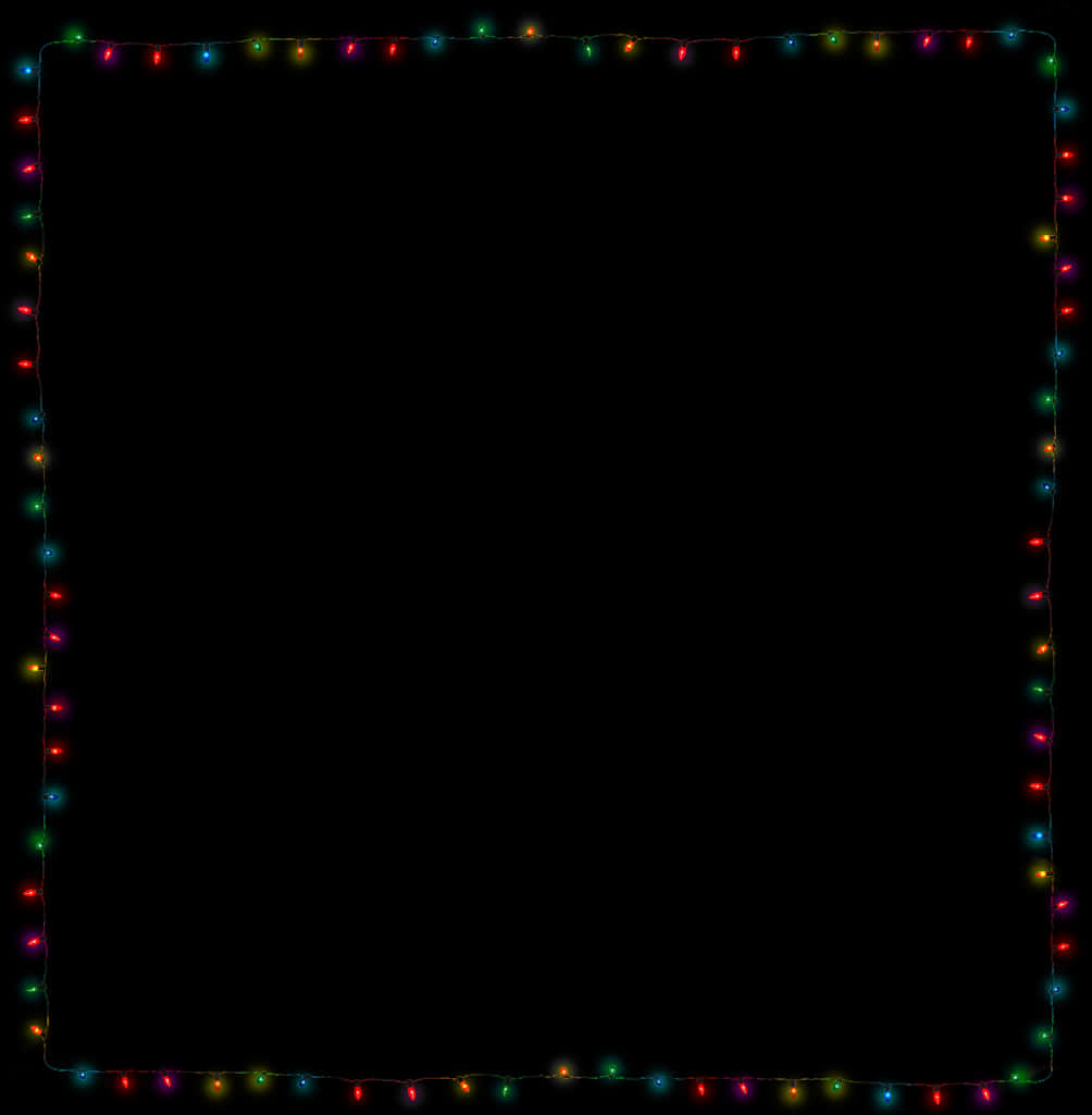 A Square Of Colorful Lights