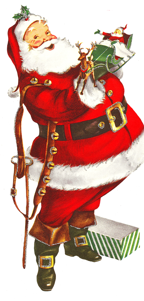 A Cartoon Of A Santa Claus