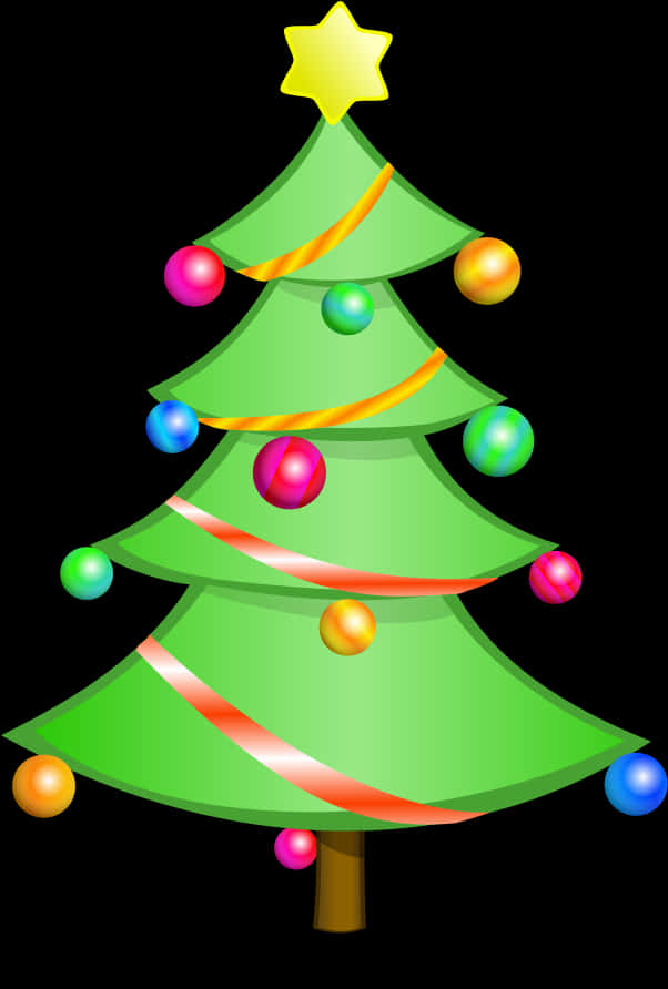 Christmas Tree Clipart Free Holiday Graphics - Clipart Simple Christmas Tree, Hd Png Download