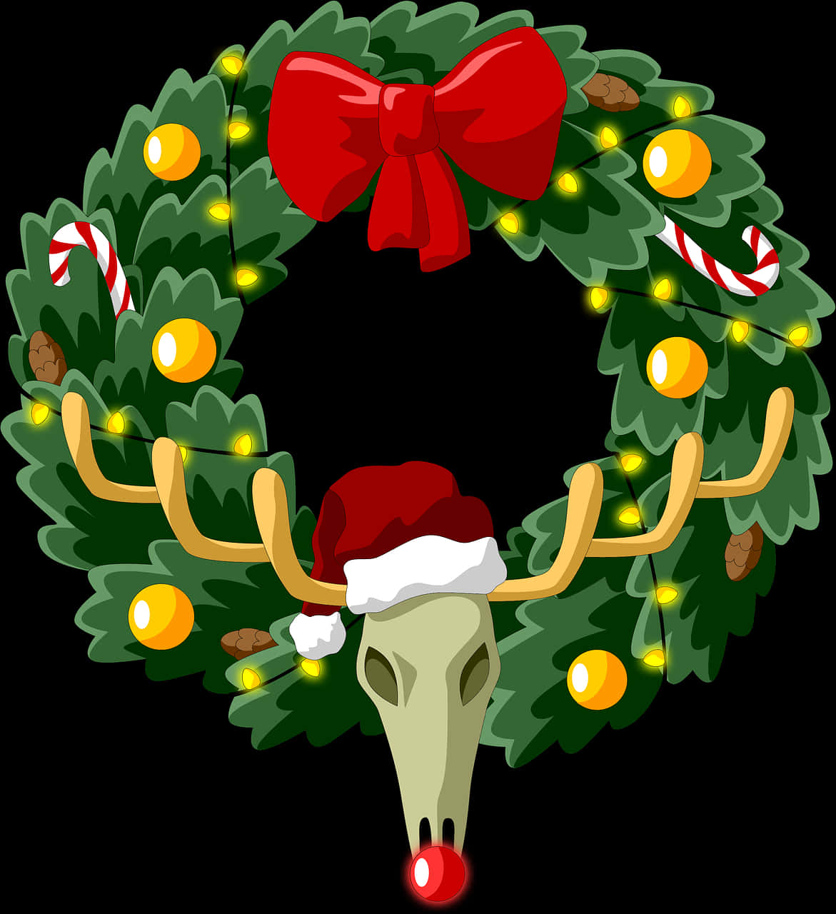 Wreath With Reindeer