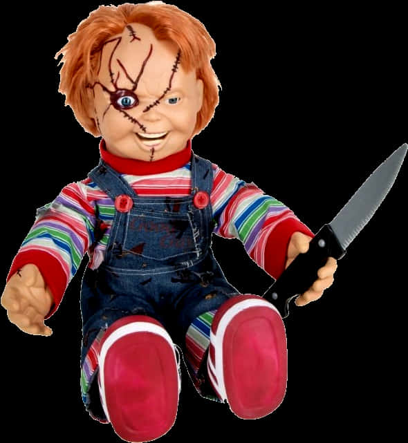A Doll Holding A Knife