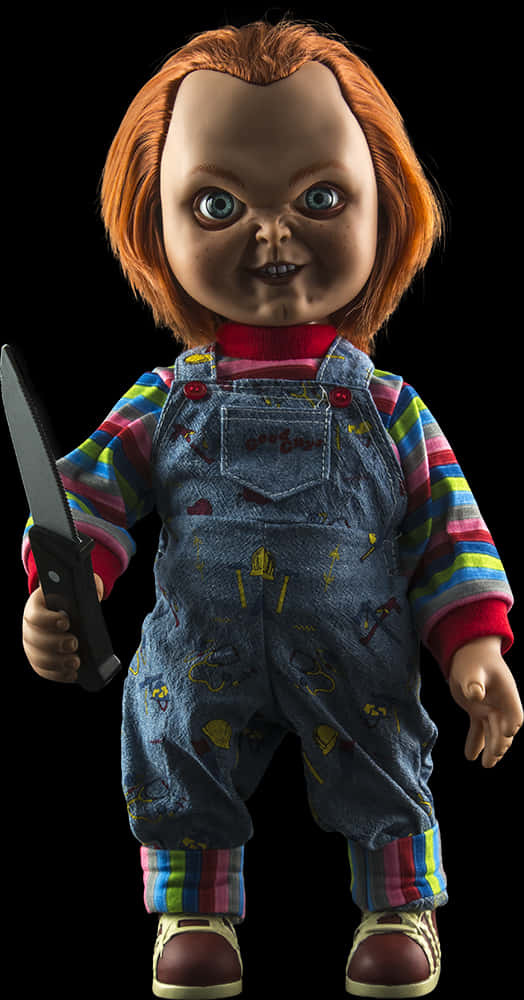 A Doll Holding A Knife