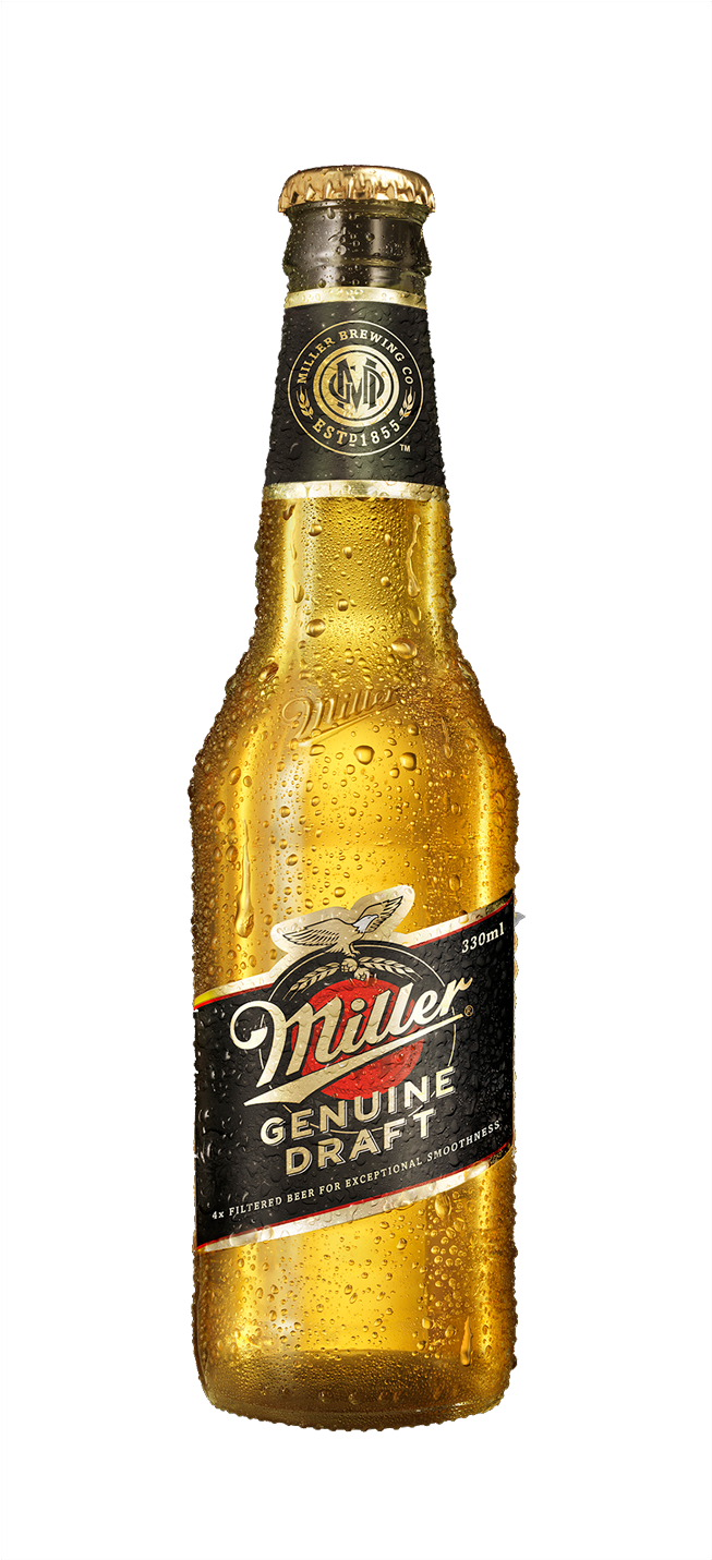 A Bottle Of Beer With Water Drops