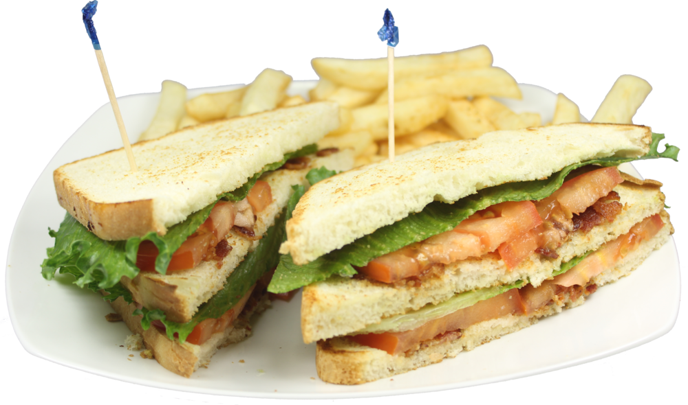 A Plate Of Sandwiches And Fries