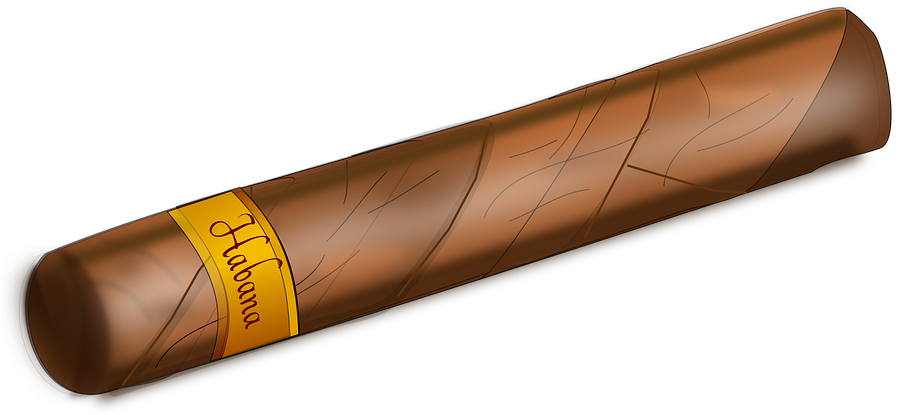 A Cigar With A Yellow Band