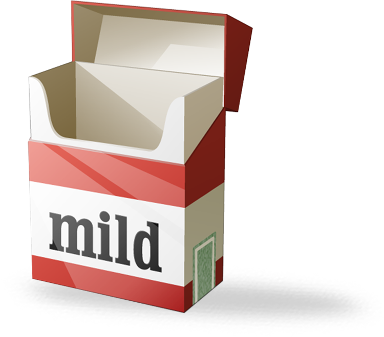 A Red And White Box With A Lid Open
