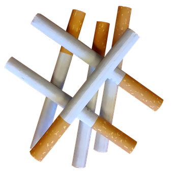 A Group Of Cigarettes On A Black Background