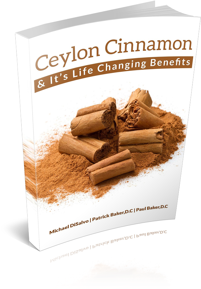 A Book Cover With Cinnamon Sticks And Powder
