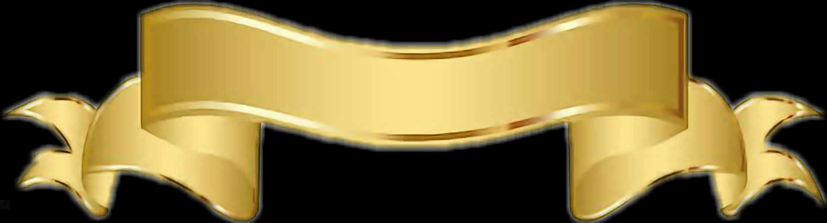 #cinta #dorada #oro#golden - Gold Ribbon Banner Png, Transparent Png