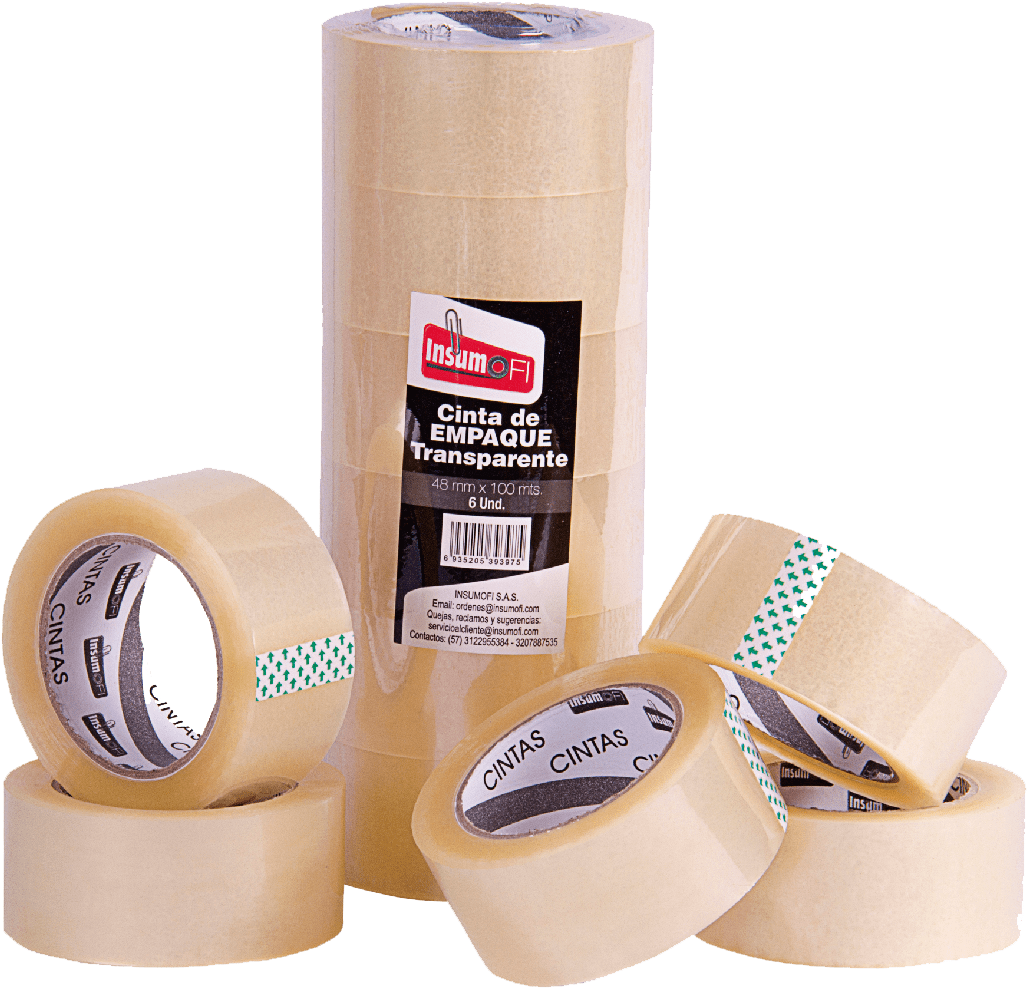 A Group Of Rolls Of Tape