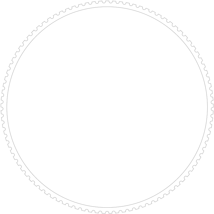 A Black Circle With White Border