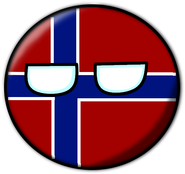 A Button With A Flag And Two White Eyes