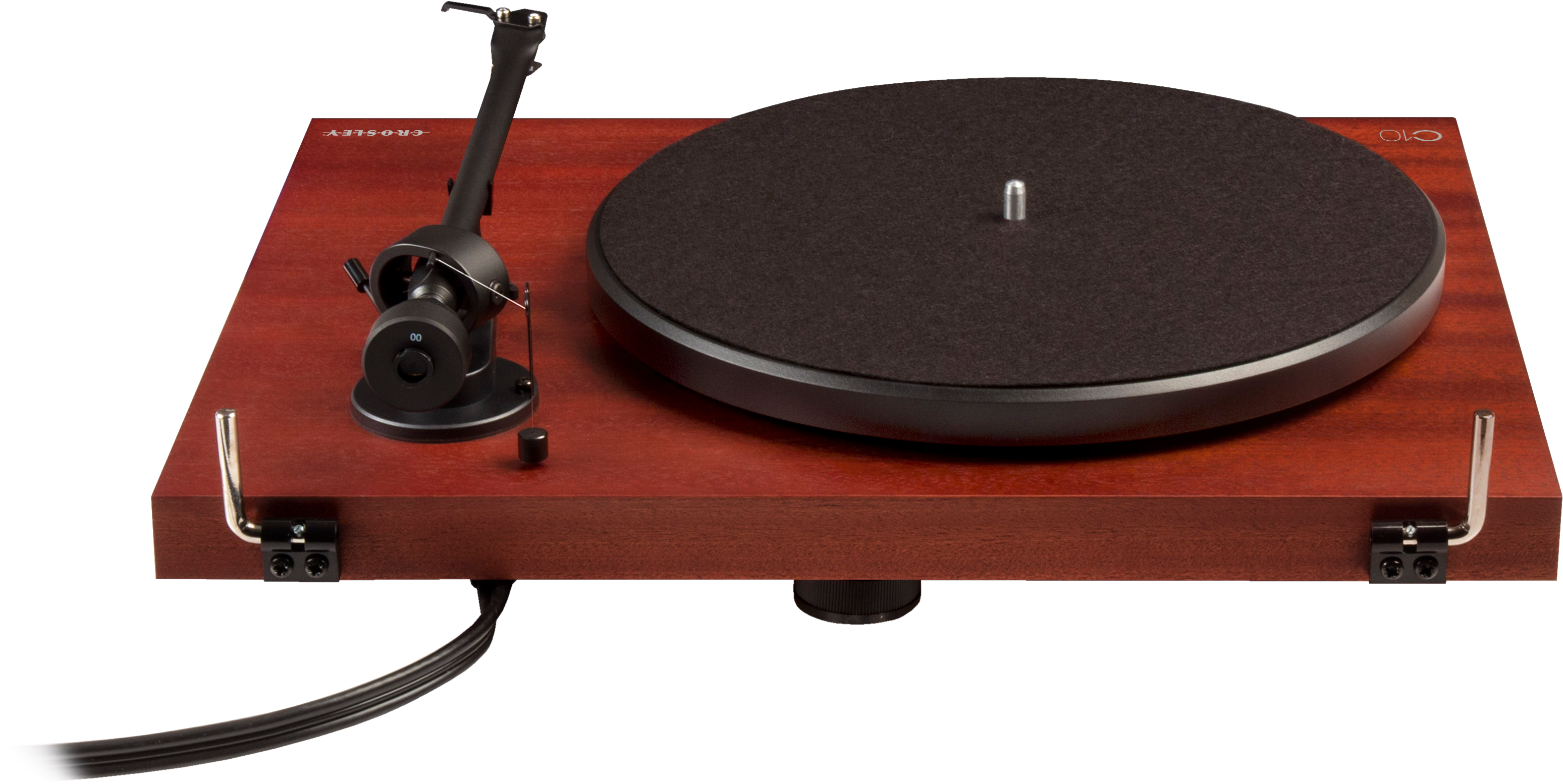A Record Player On A Wood Surface
