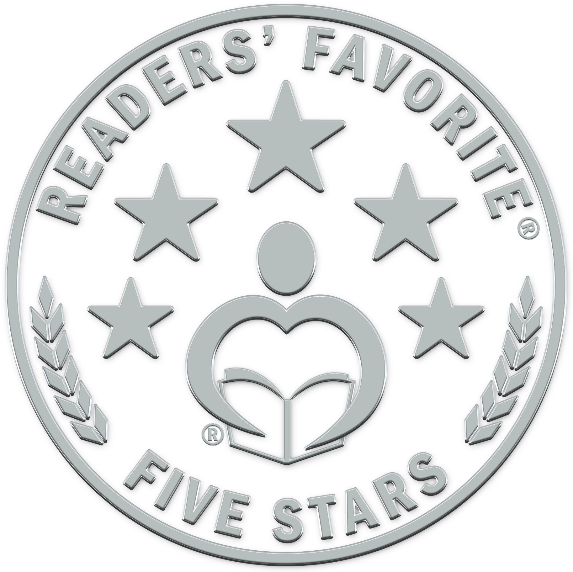 A Silver Coin With Text And A Person In A Heart And Stars
