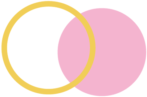 A Yellow And Pink Circles