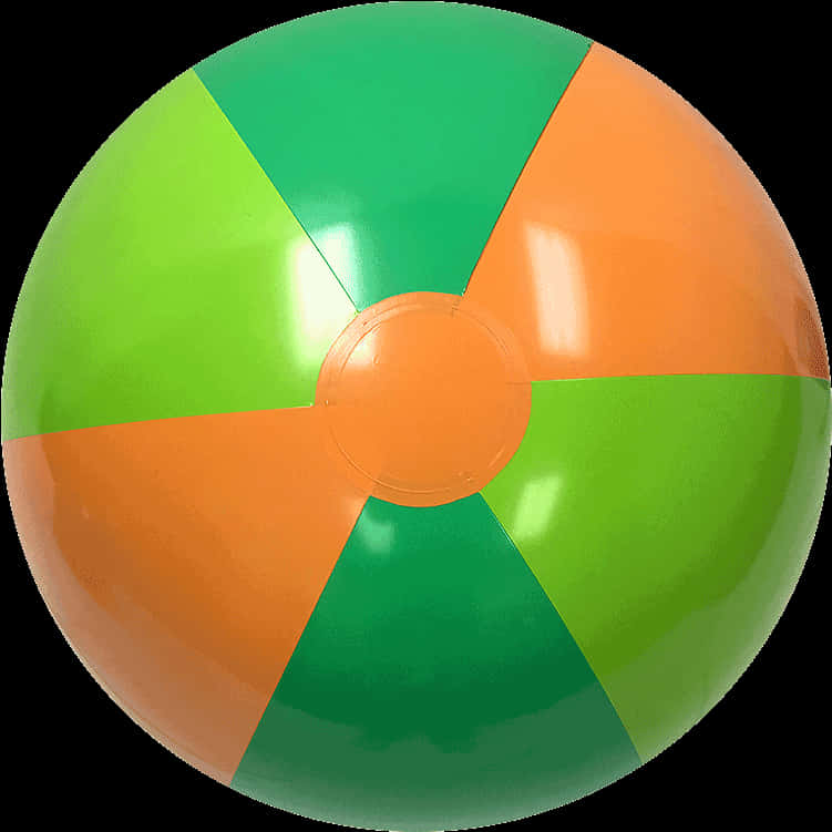 A Beach Ball With Four Colors