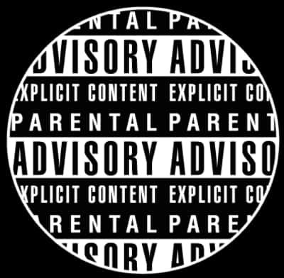 Circle Parental Advisory Warning