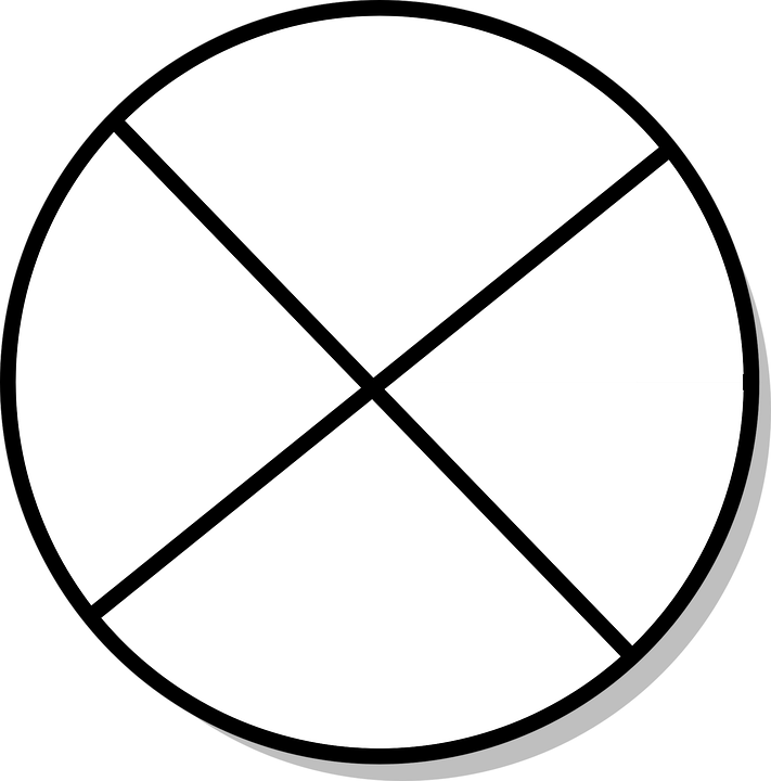 A White Circle With Black Lines