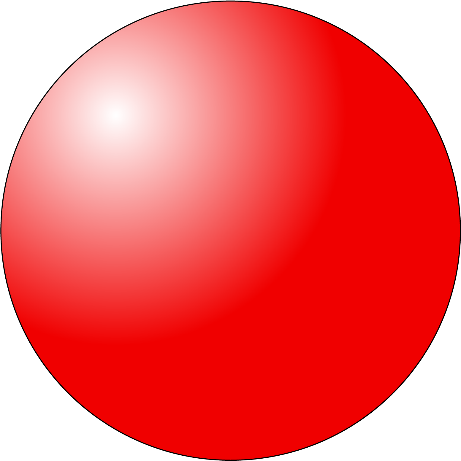 A Red Ball With Black Background
